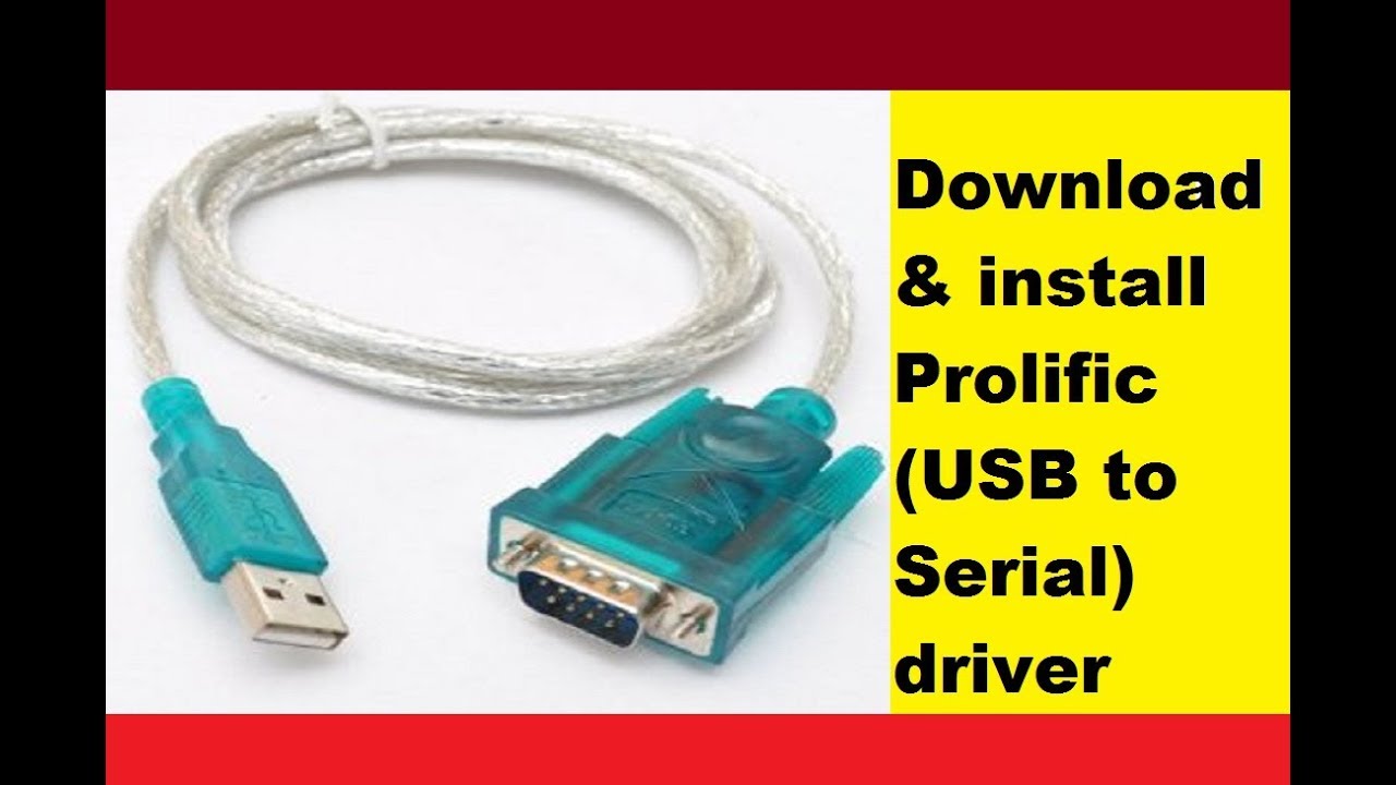 prolific usb to serial comm port yellow